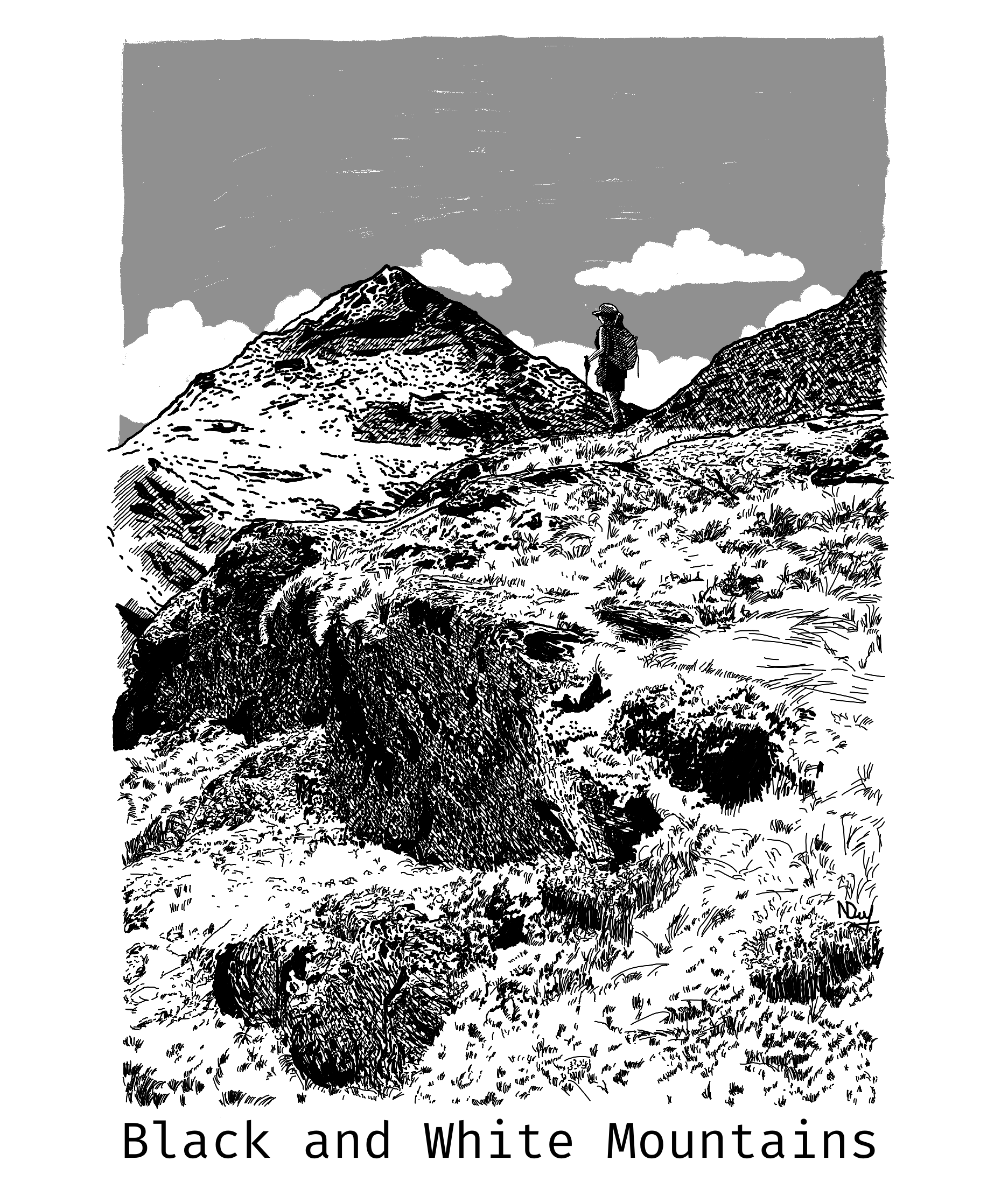 Black and White Mountains
